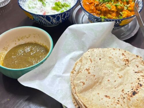Veg Thali with Roti